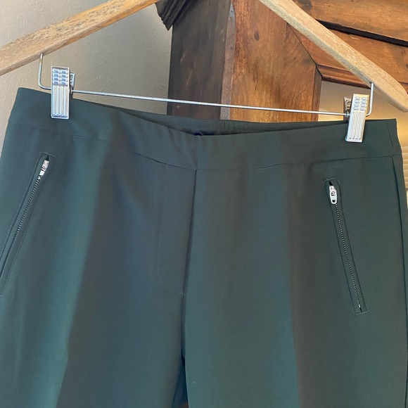 Zac & Rachel Straight Leg Forest Green Trousers - Picture 6 of 9